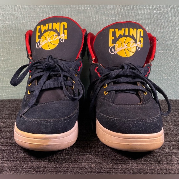 Patrick Ewing 33 Hi Snow Beach 1EW90128-433 Blue Red Yellow & White Size 6 - Picture 2 of 10